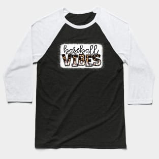 Baseball Vibes Leopard Shirt Baseball Mom Baseball T-Shirt